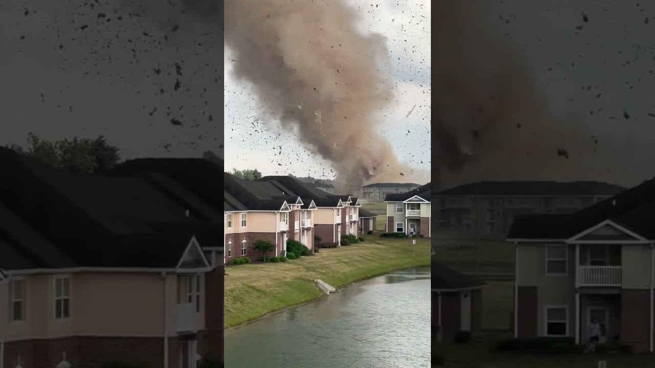 Resident Records Tornado Ripping Through Indiana Neighborhood || ViralHog