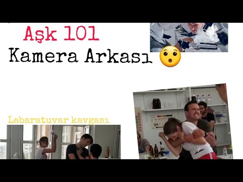 Aşk 101 Labaratuvar sahnesi kamera arkası/Love 101 Lab fight behind the scenes