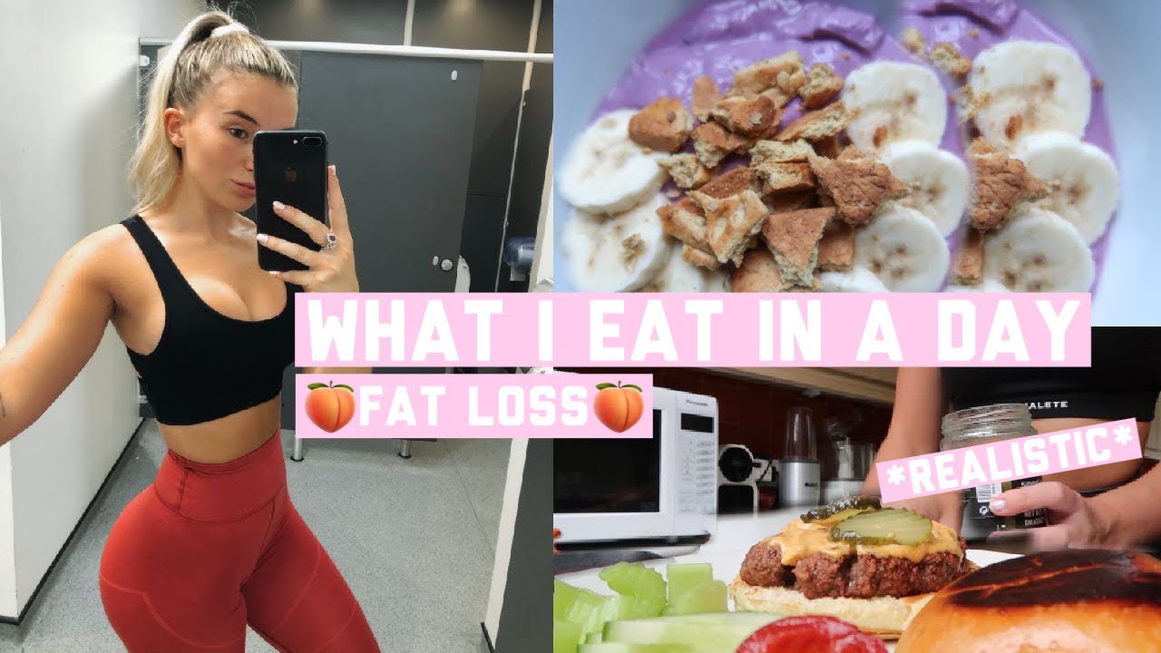 WHAT I EAT IN A DAY | FAT LOSS & GLUTE GROWTH *realistic*