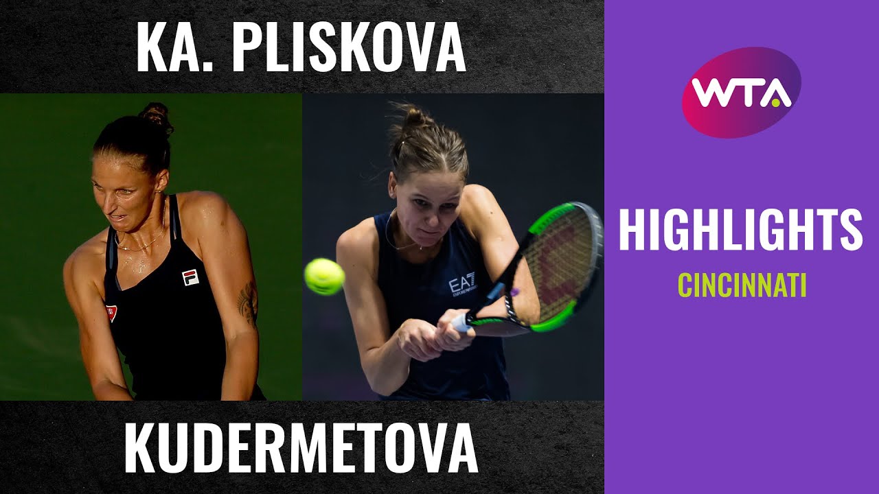 veronika kudermetova,Karolina Pliskova vs. Veronika Kudermetova | 2020 Cincinnati Second Round | WTA Highlights
