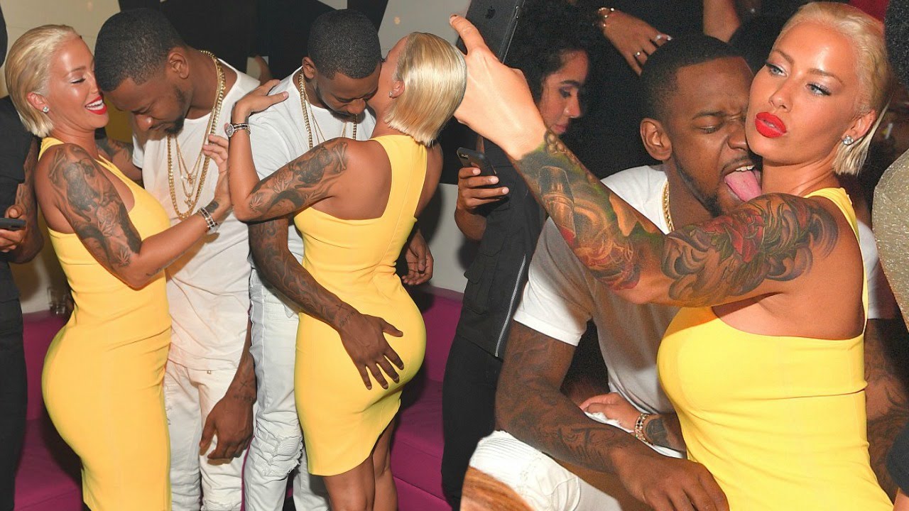 Amber Rose Hot PDA With Boyfriend Terrence Ross !!