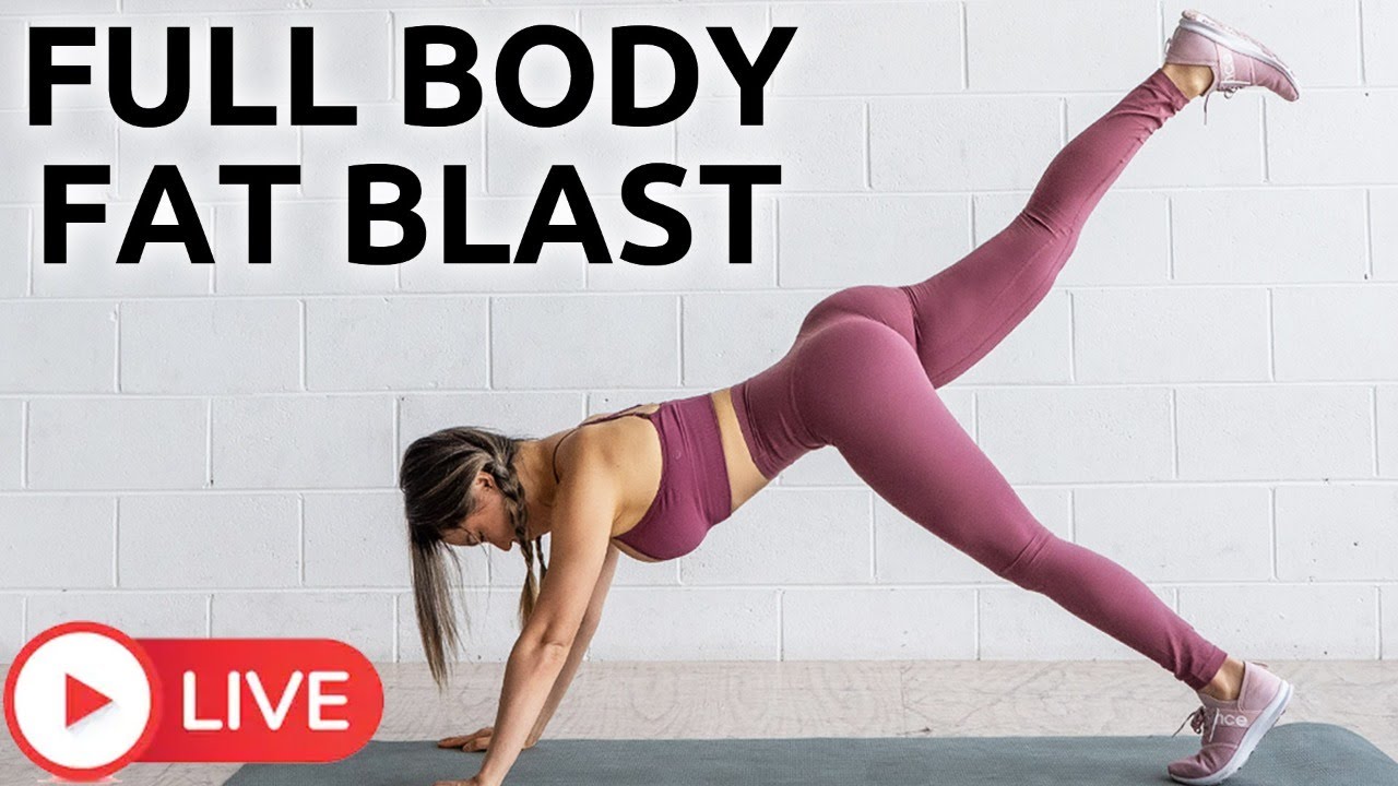 FULL BODY FAT BLAST WORKOUT | HOME WORKOUT WİTH ME LIVE!