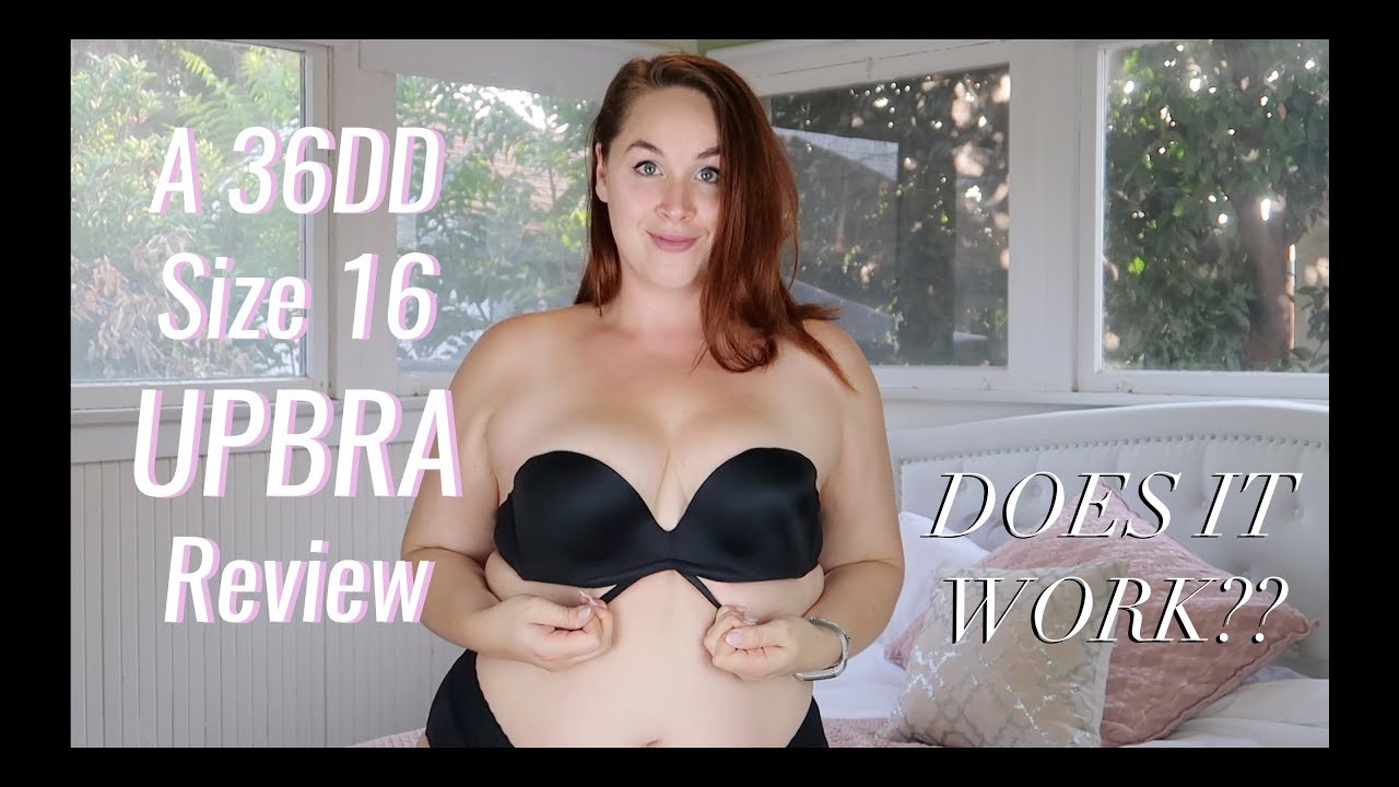 an honest upbra review for size 16 + 36dd | does thıs strapless bra work?
