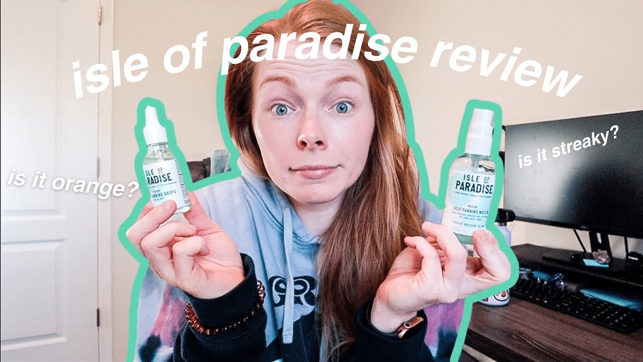 ISLE OF PARASİDE TANNING DROPS  WATER REVIEW  DEMO - JESS HALE