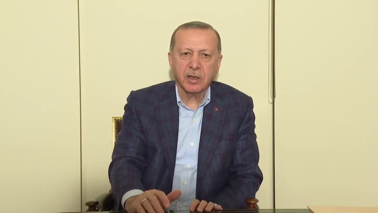 Cumhurbaşkanı Erdoğan'dan videolu 'evde kalın' mesajı