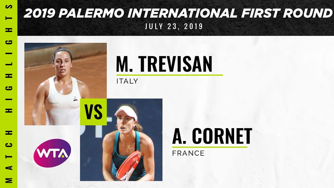 martina trevisan,Martina Trevisan vs. Alizé Cornet | 2019 Palermo International First Round | WTA Highlights