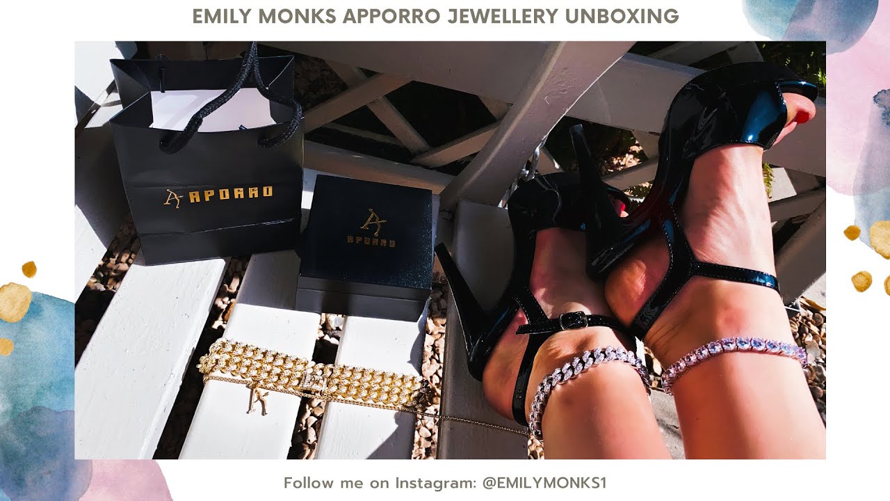 APORRO DRIP ANKLETS AND CHAINS PLEASER HEELS TRY ON HAUL EMILY MONKS 