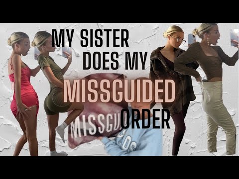 MY SISTER DOES MY MISSGUIDED HAUL | WINTER MISSGUIDED HAUL| CHARLOTTE LUCY ELDRİDGE