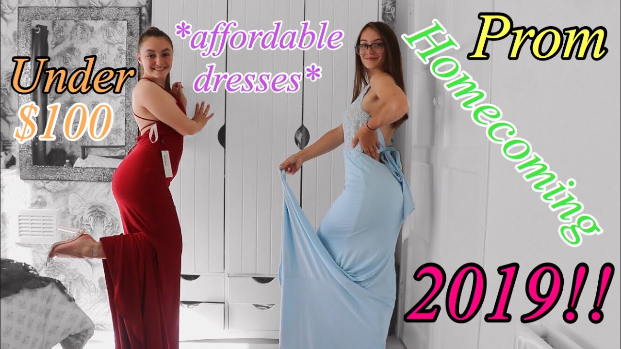 PROM/HOMECOMING DRESS TRY ON HAUL FT. JJ'S HOUSE