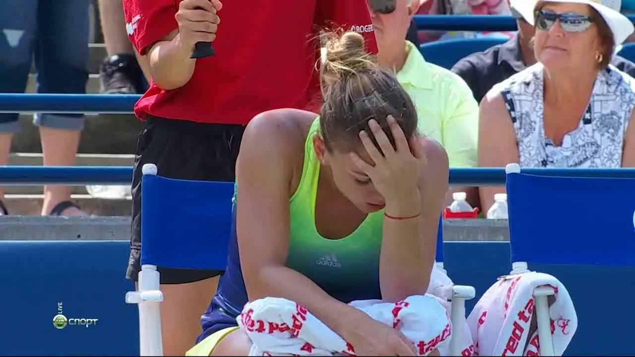 20150817,Toronto,Final,Bencic-Halep,76-67-30,(Simona Gives It Up)