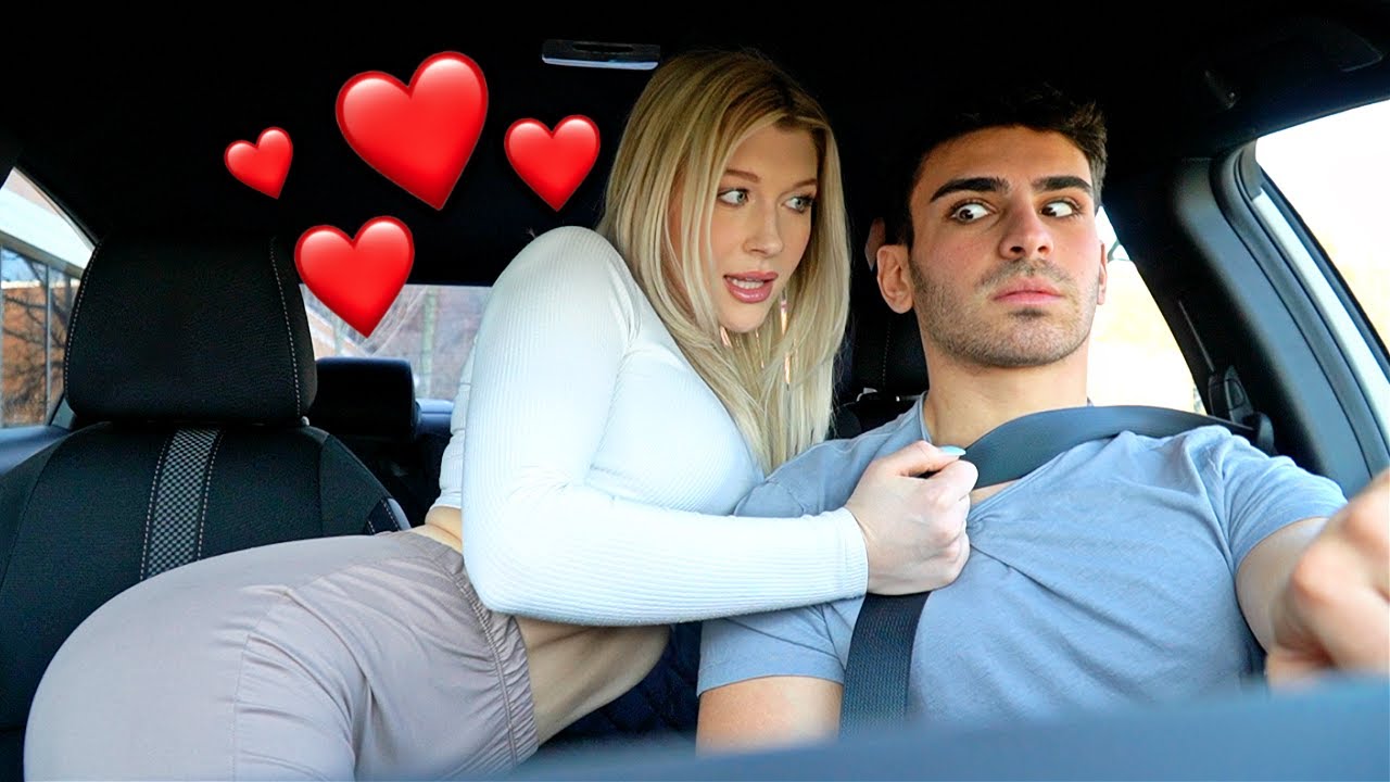 DISTRACTING MY BOYFRIEND WHILE HE DRIVES!