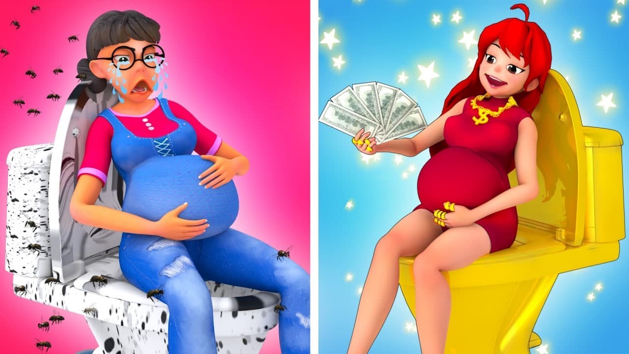 RİCH PREGNANT VS POOR PREGNANT - MUKBANG RİCH VS POOR - SCARY TEACHER 3D |VMANİ FUNNY|