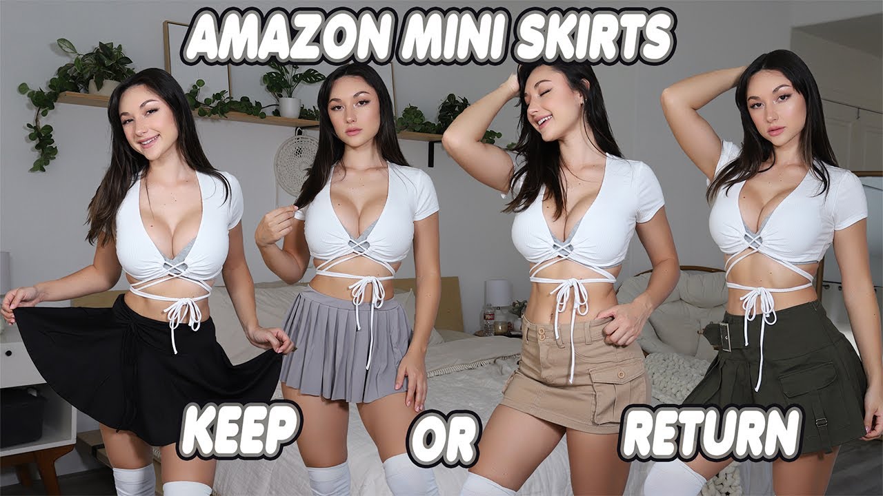 TRY ON HAUL : Mini Skirts from Amazon!