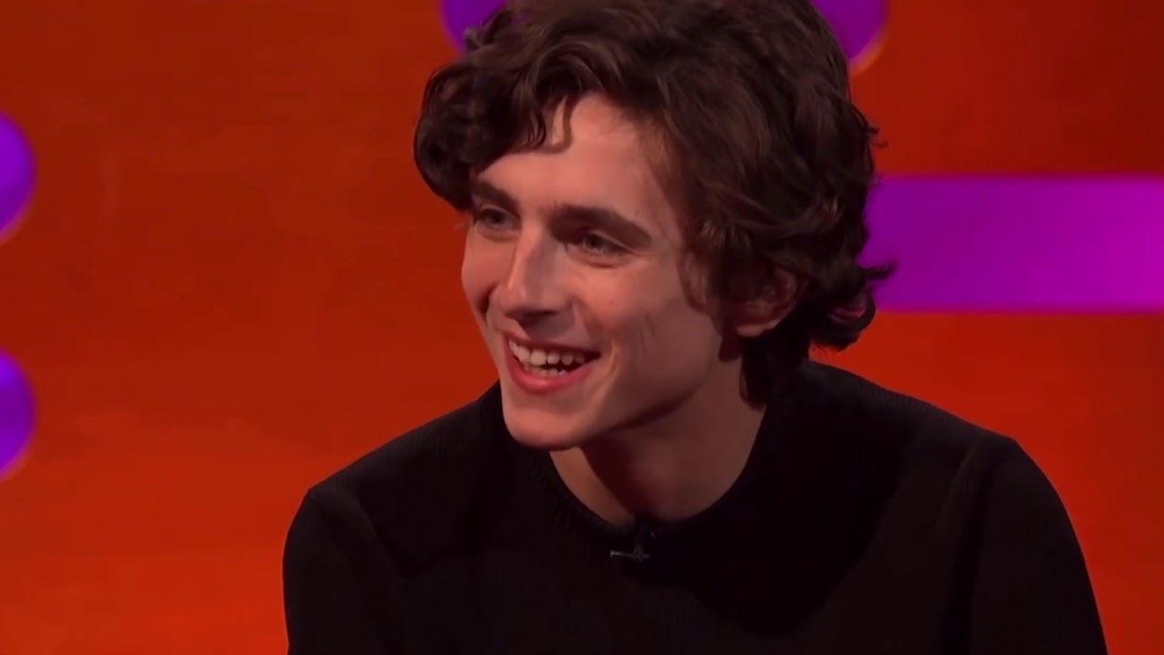 timothée chalamet being adorable for about  minutes