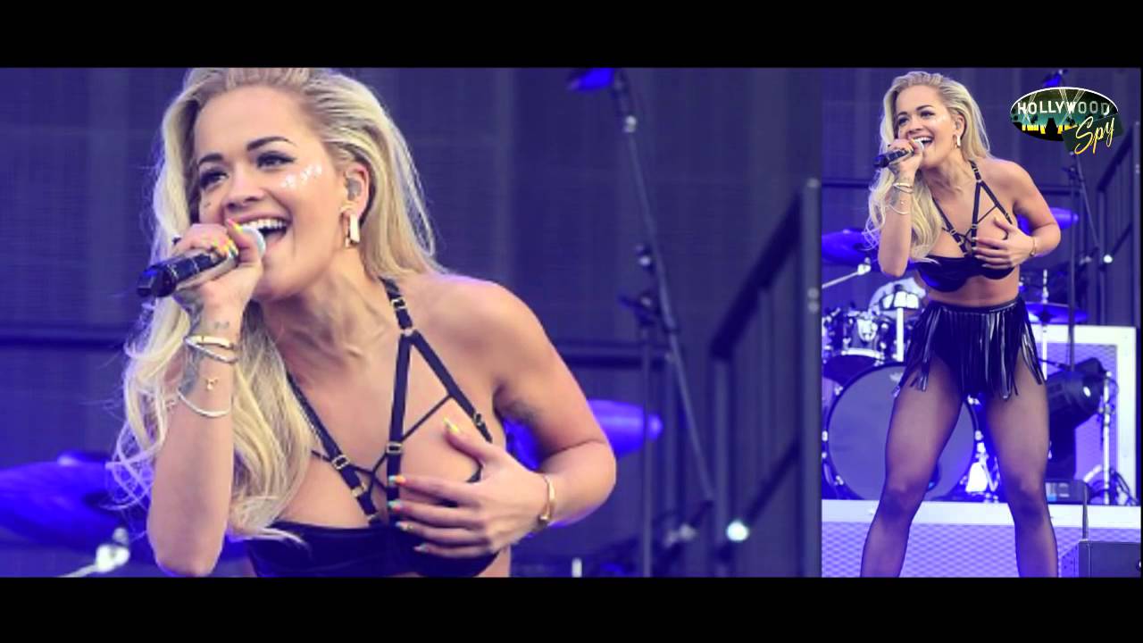 Rita Ora Flashes Her Pert ASS While Performing
