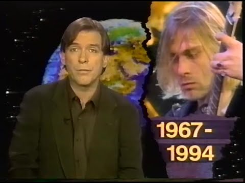 MTV News with Kurt Loder on death of Kurt Cobain of Nirvana during MTV Dreamtime  