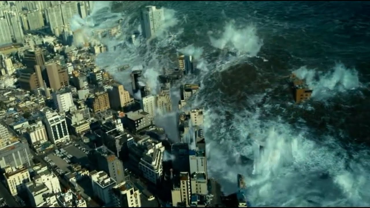 Mega Tsunami (scenes from the film - Haeundae 2009)