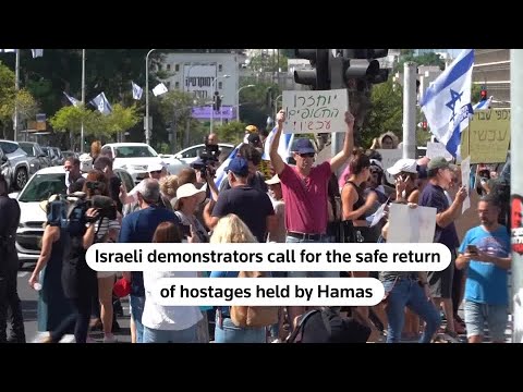 ISRAELİ PROTESTERS DEMAND SAFE RETURN OF HOSTAGES