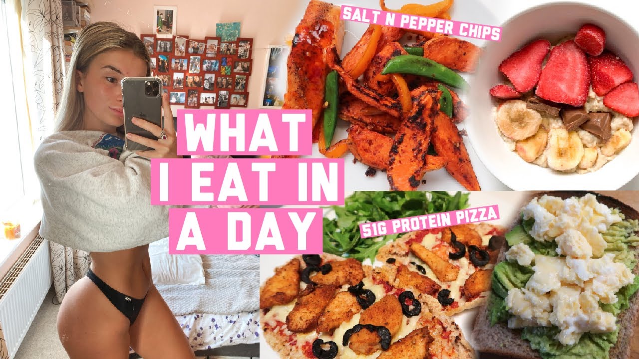 WHAT I EAT IN A DAY | FAT LOSS+GLUTE GROWTH | PROTEIN PIZZA | *realistic,quick&easy*