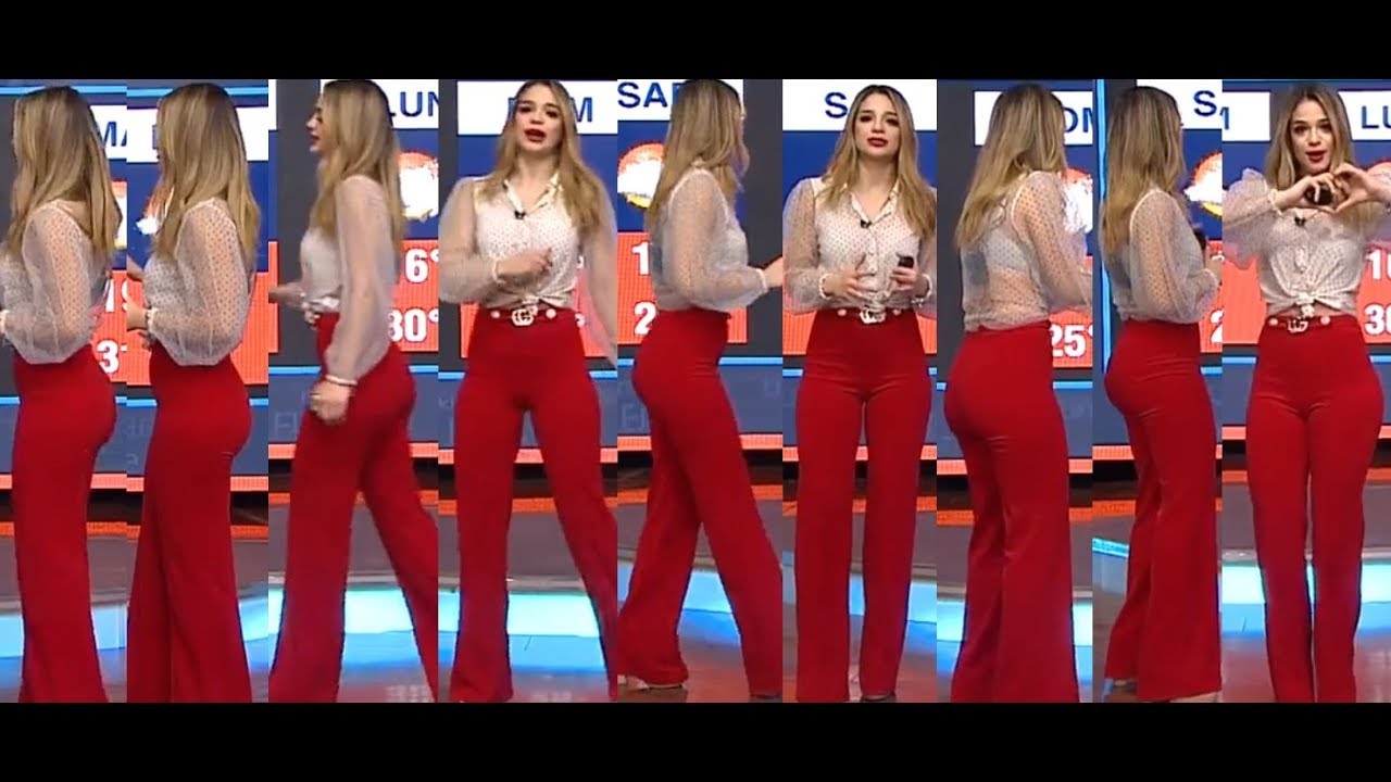 Ana Ceci González - en pantalones rojos ajustados super sexy