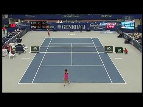 Ana Ivanovic vs Sorana Cirstea 2010 Linz Highlights