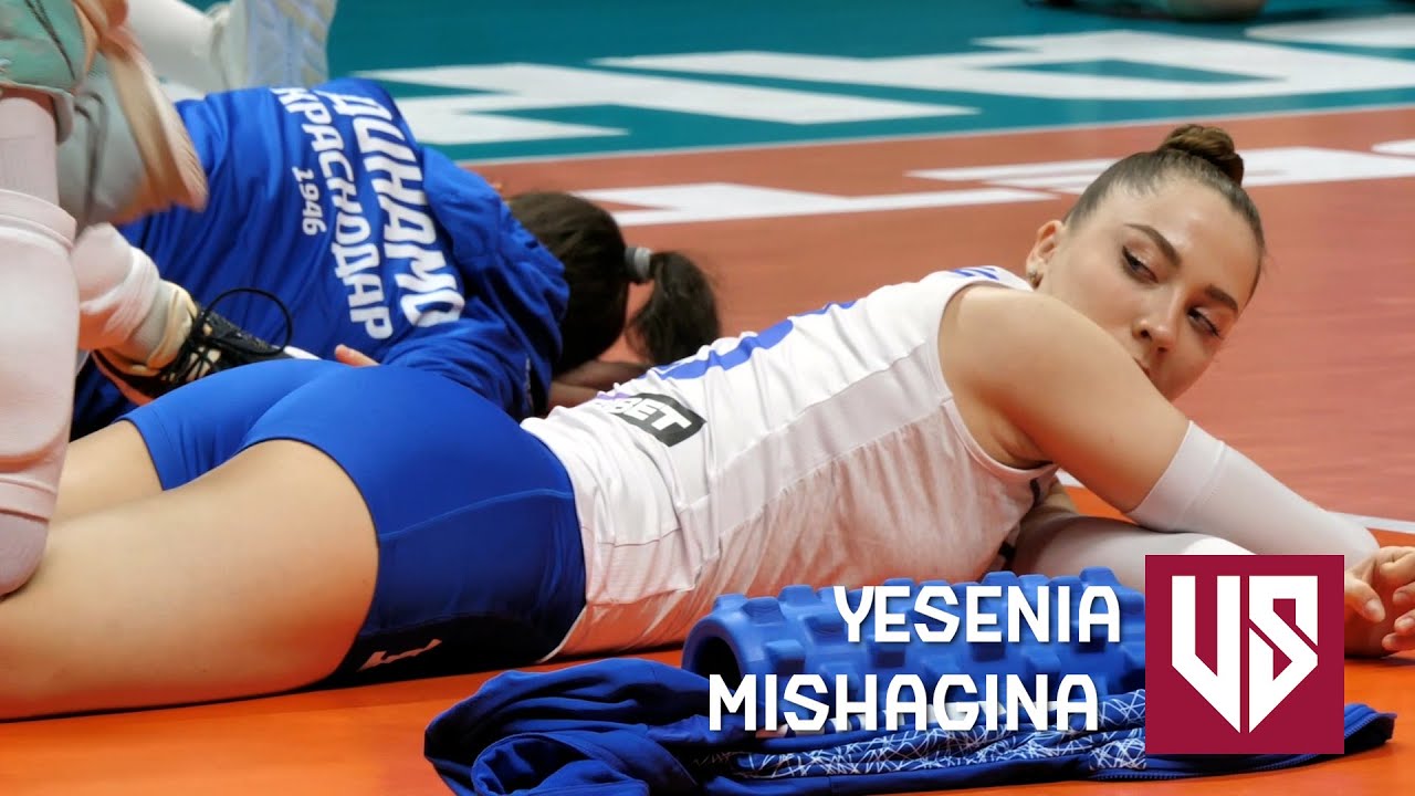 Yesenia Mishagina | Beautiful Volleyball Girl | Warming up