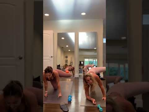 Francia Raisa live Instagram workout with Elyse Murphy 08.03.20