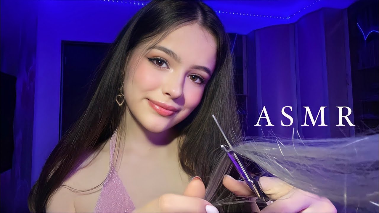 ASMR ‍♂️A HAIRCUT FOR YOU  RP *mouth sounds, water, scissors, massage*