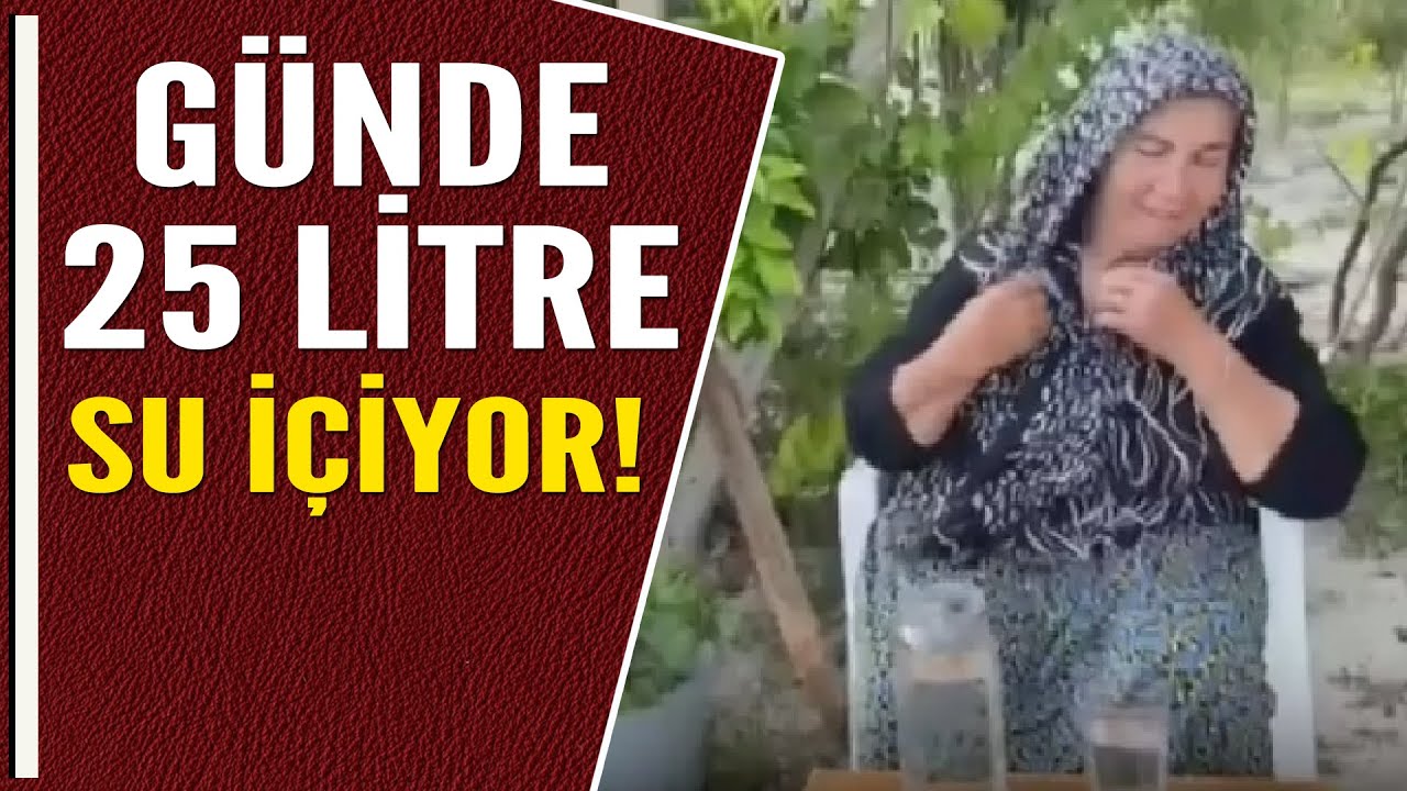 gunde-25-litre-su-iciyor