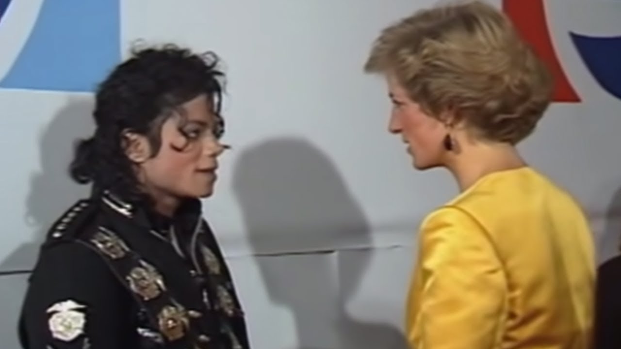 Michael Jackson meets Princess Diana   Prince Charles