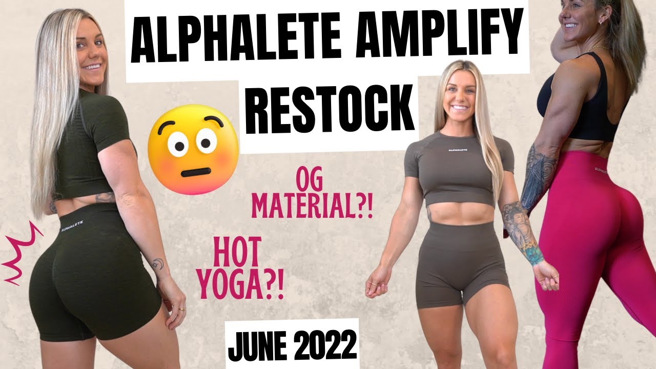I TRIED HOT YOGA FOR THE FIRST TIME | HUGE Alphalete Amplify Restock  BIG ANNOUNCEMENT