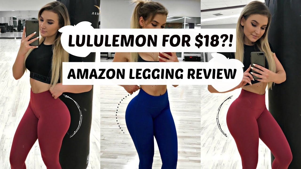 Lululemon Dupes/ Knockoffs?! | $18?! | Yay or Nay? | Affordable Amazon Legging Try On Haul