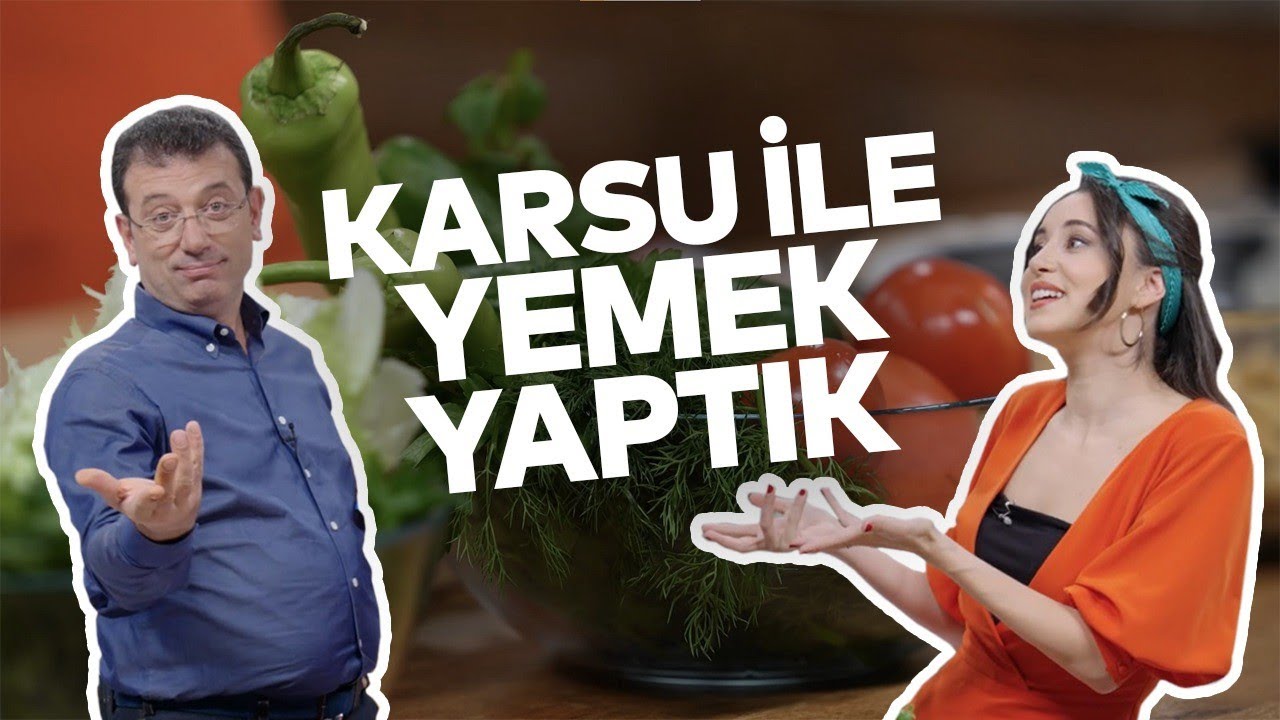 İmamoğlu, şarkıcı Karsu Dönmez ile yemek yaptı.