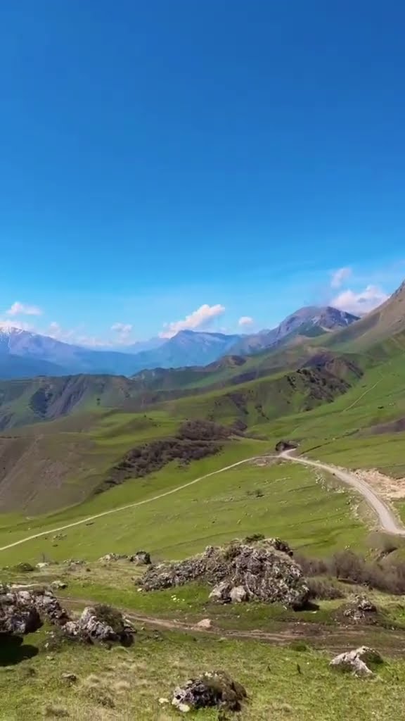 These mountains in INGUSHETIA are called CAUCASIAN ALPS cause they look like Dolomites