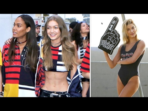 Hailey Baldwin, Gigi And Bella Hadid Sexy In Venice For Tommy Hilfiger