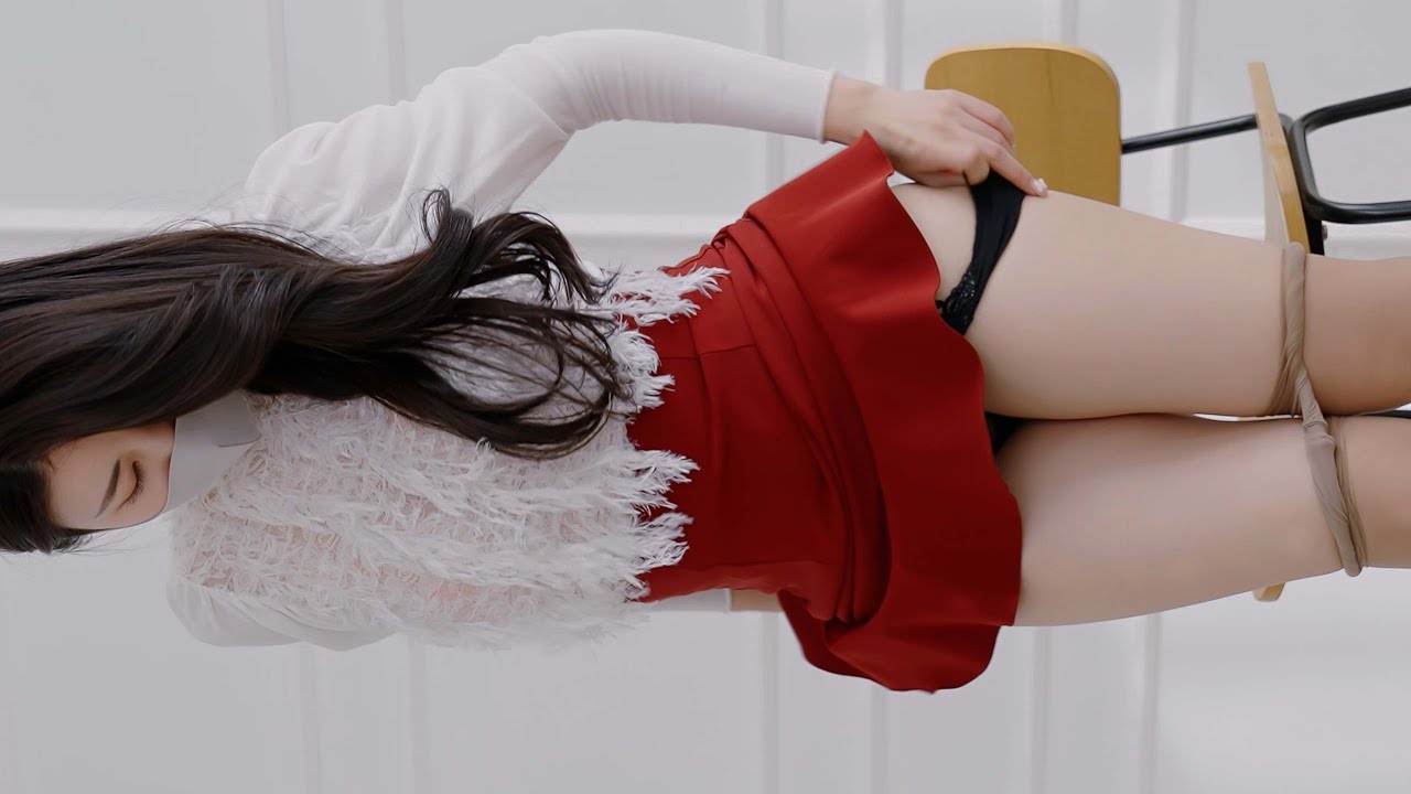 [4K 세로룩북] 스타킹 좋아하세요? 언더웨어 룩북 직캠 레이싱모델 장미 란제리 룩북 Mini Dress Try On underwear Lookbook stockings