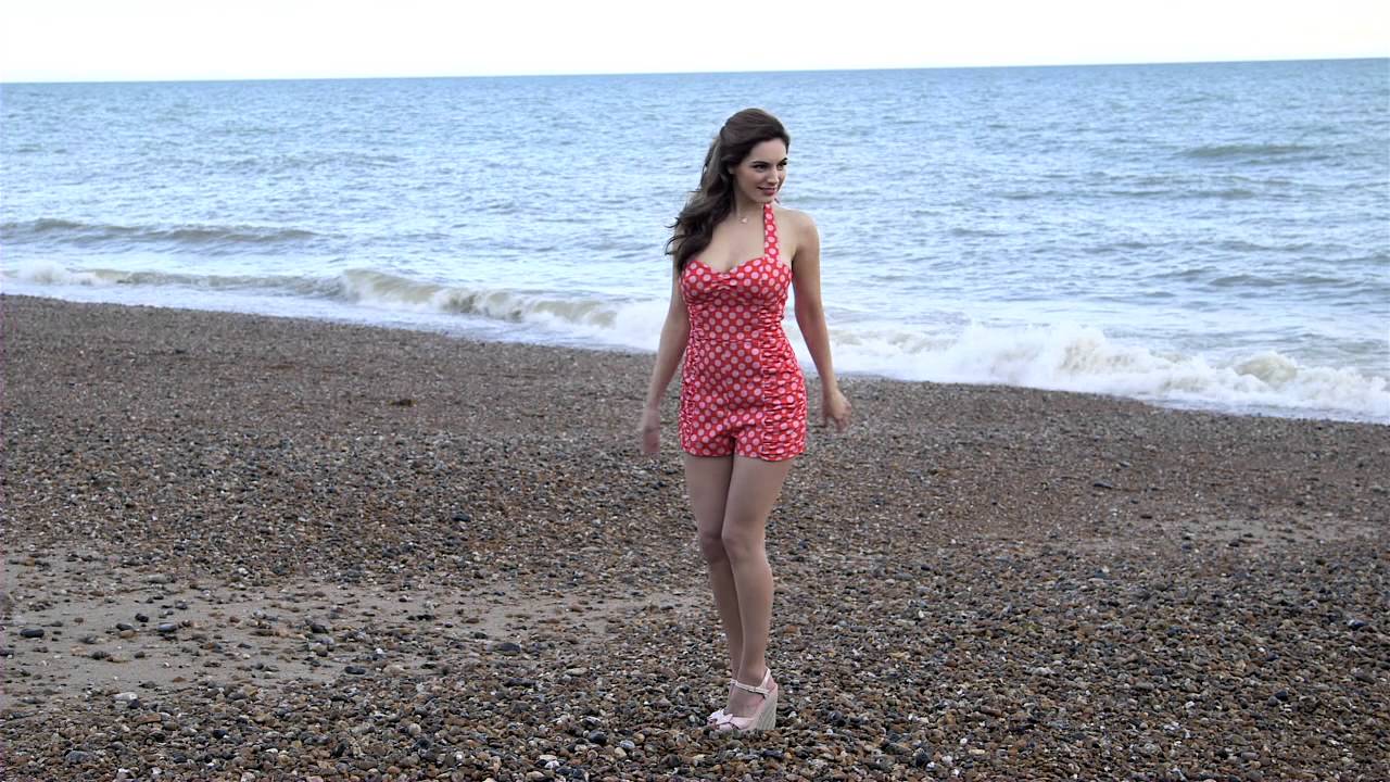 Kelly Brook behind-the-scenes New Look fashion shoot Reveal 2012