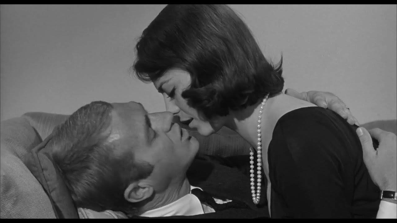 Natalie Wood and Steve McQueen - Love with the Proper Stranger - dinner scene