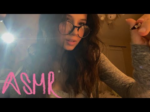ASMR one minute eye cleaning (personal attention, flashlight, TINGLY!)