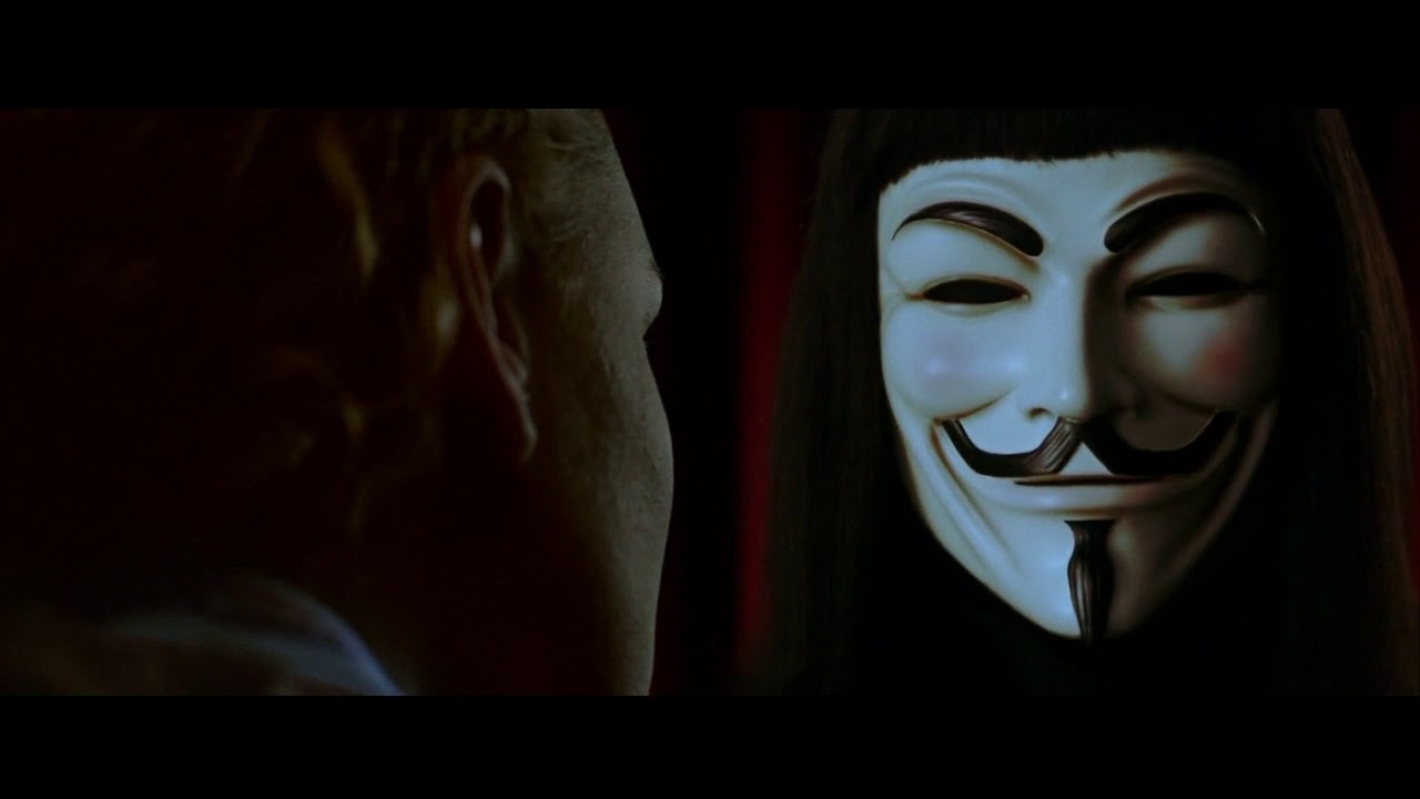 V for Vendetta filminden karantina, virüs ve diğer bir kaç sahne