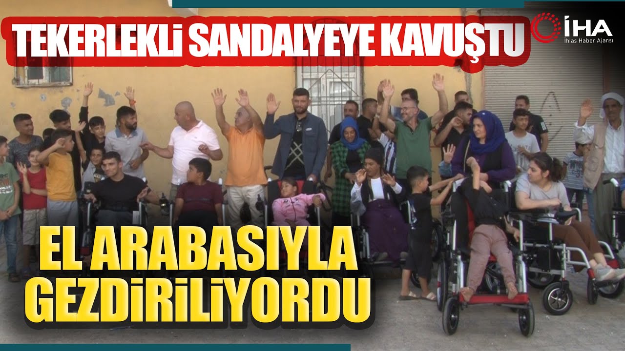 El Arabasıyla Gezdirilen Engelli Genç, Tekerlekli Sandalyesine Kavuştu