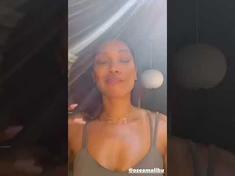 Candice Patton Playing with her boobs￼