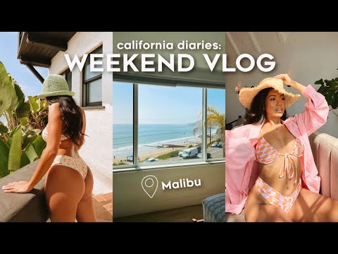 VLOG: work photoshoot with Aurelle Swim in Malibu, the best seafood platter, prep with me for a trip