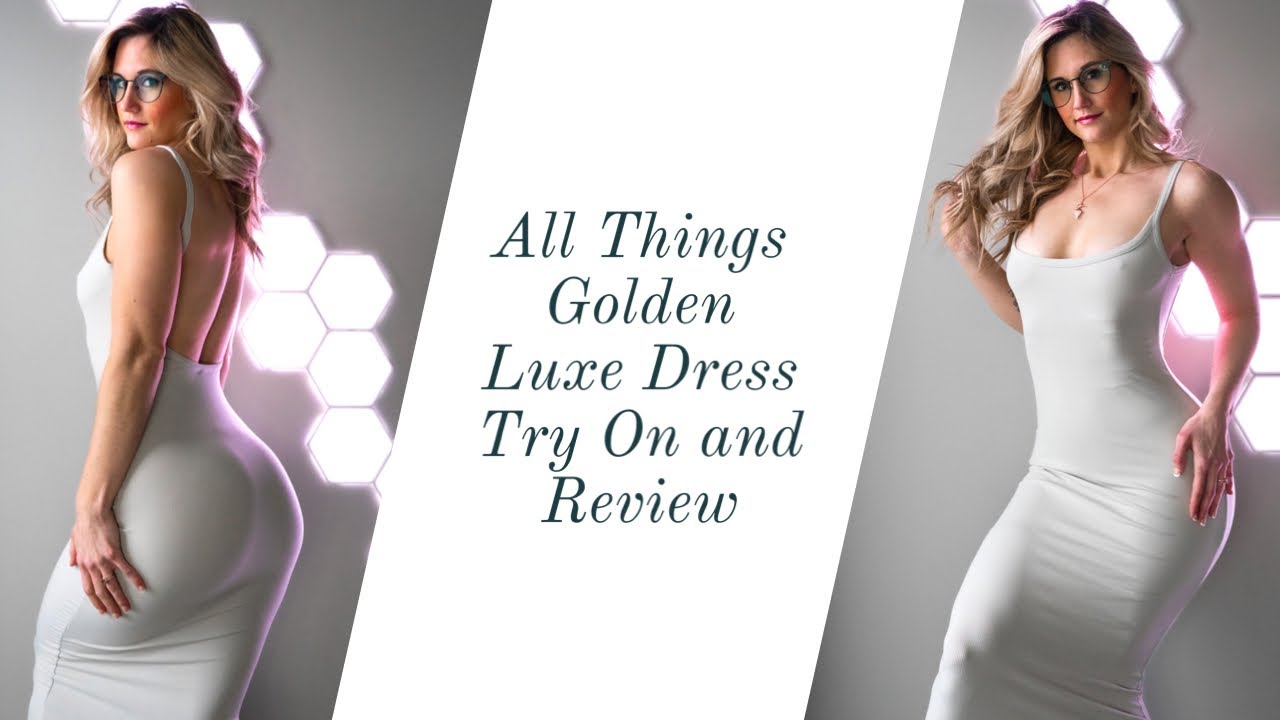 All Things Golden Luxe Bodycon Dress Try On and Review.