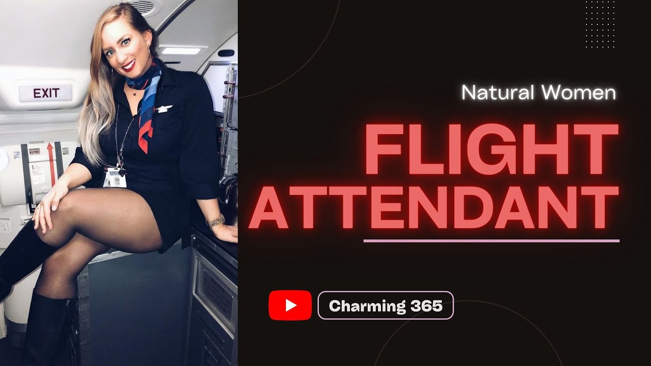 Natural Young Women in Flight Attendant Uniform / Top 10 Natural Women