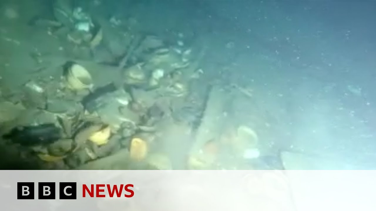 Shipwreck artefacts recovered off the coast of UK 