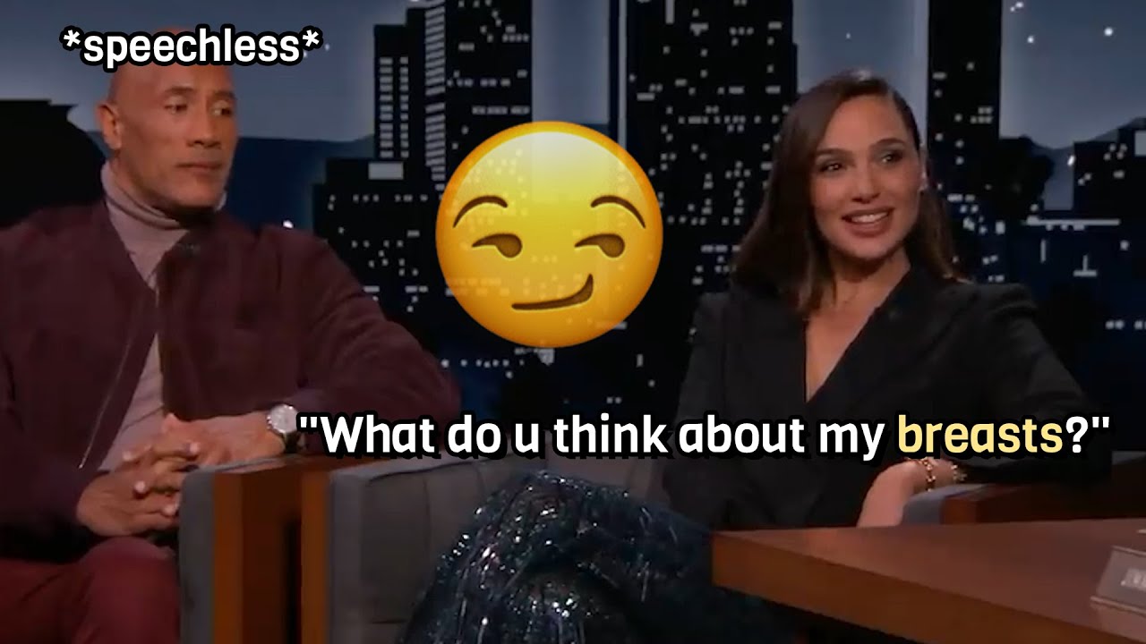 Gal Gadot flirting with everyone for  minutes