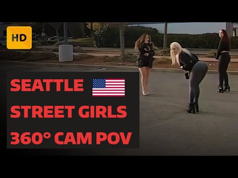 Aurora Avenue Seattle | Street View | Interesting Moments  People | 360° CAM POV