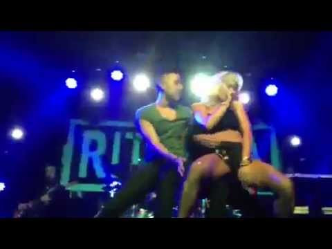 Rita Ora gives lapdance to fans