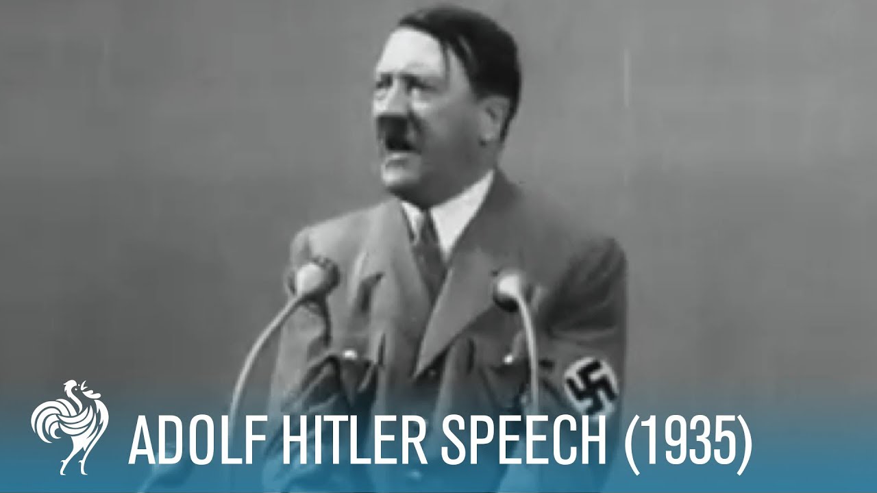 Adolf Hitler: Speech at Krupp Factory in Germany     British Pathé